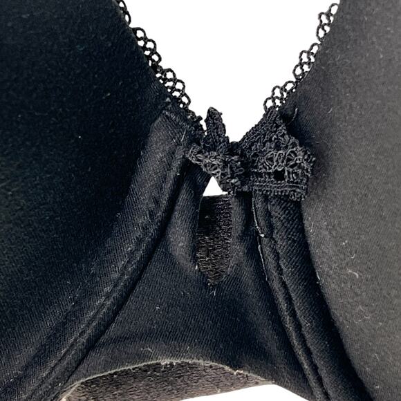 Victorias Secret Classic Black Bra Lined Perfect Coverage 34DDD Basic Everyday - Picture 2 of 9